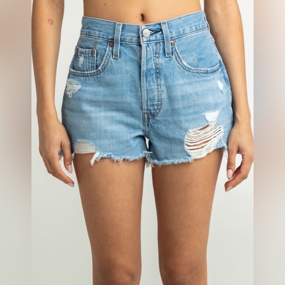 LEVI'S 501 Original Womens Denim Shorts size 31 (O - Picture 1 of 10